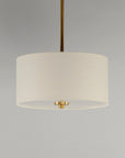 Bongo 2 Light Pendant/Semi Flush Mount Brass