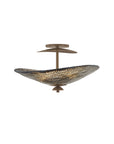 Alba 3 Light Flush Mount Bronze