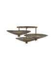 Alba 9 Light Flush Mount Bronze