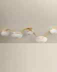 Kune 5 Light Flush Brass