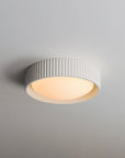 White Souffle Led Flush Mount S