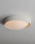 White Souffle Led Flush Mount M