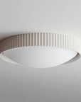 White Souffle Led Flush Mount L