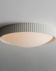 White Souffle Led Flush Mount L