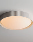 White Souffle Led Flush Mount L
