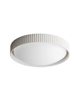 White Souffle Led Flush Mount L