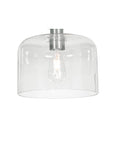 Elsa Med Base Semi-Flush Nickel