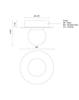 Elixir Black Flush Mount S