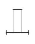 Nodes Medium Linear Chandelier Black