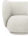 Rico Lounge Chair Buclé Off White