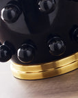 Linden Medium Black Porcelain