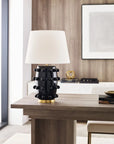 Linden Medium Black Porcelain