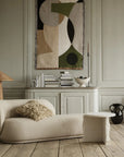 Rico Divan Faded Velvet Concrete