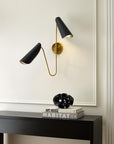 Tresa Two Light Sconce Black