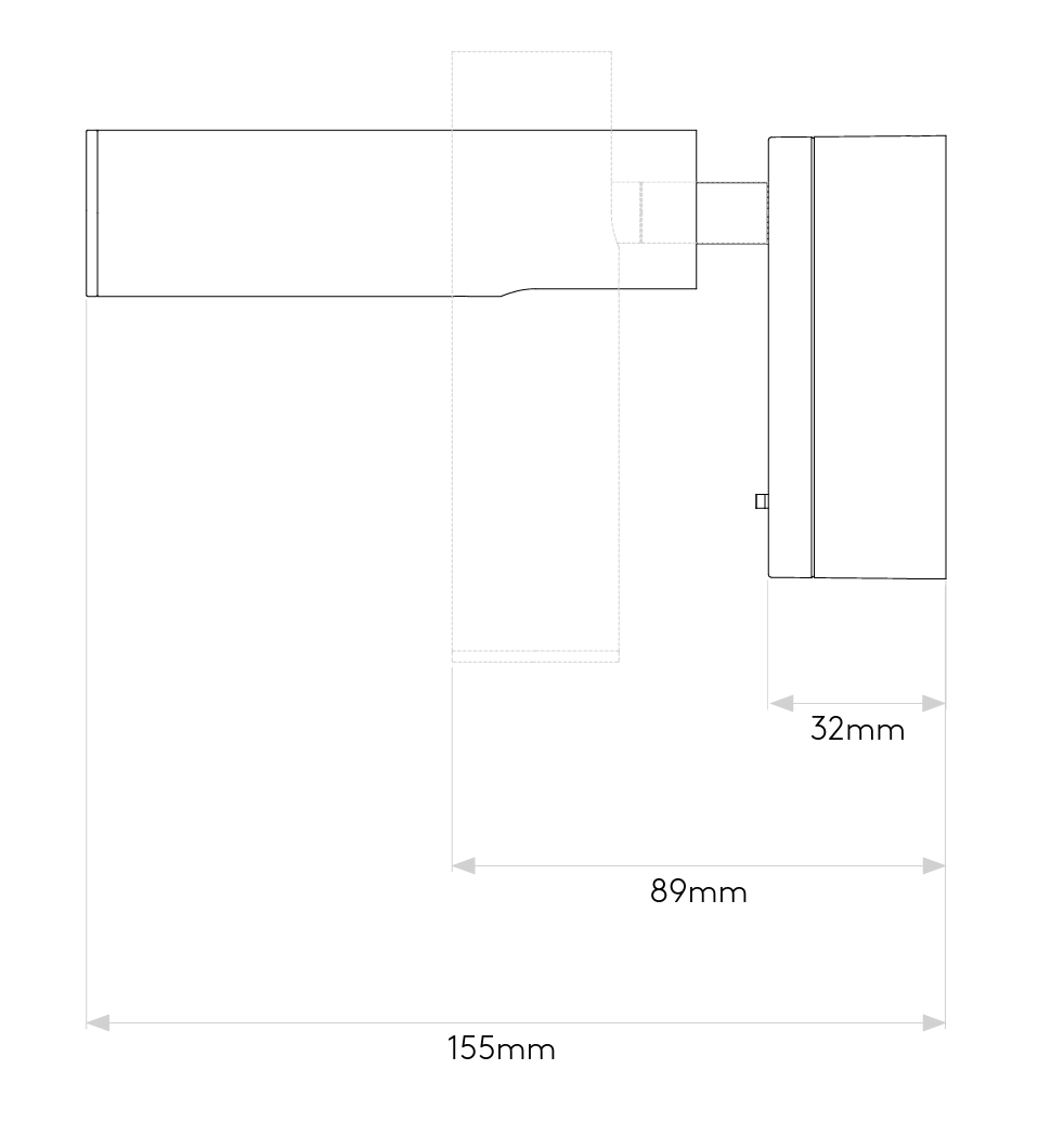 Enna Surface LED Black