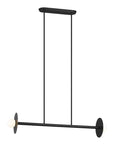 Nodes Medium Linear Chandelier Black