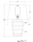 Linden Medium Lamp Plaster White
