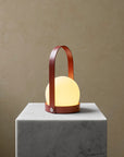 Carrie Table Lamp Burned Red