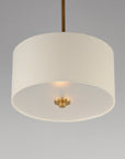 Bongo 2 Light Pendant/Semi Flush Mount Brass