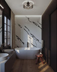 Dana Med Base Semi-Flush Black
