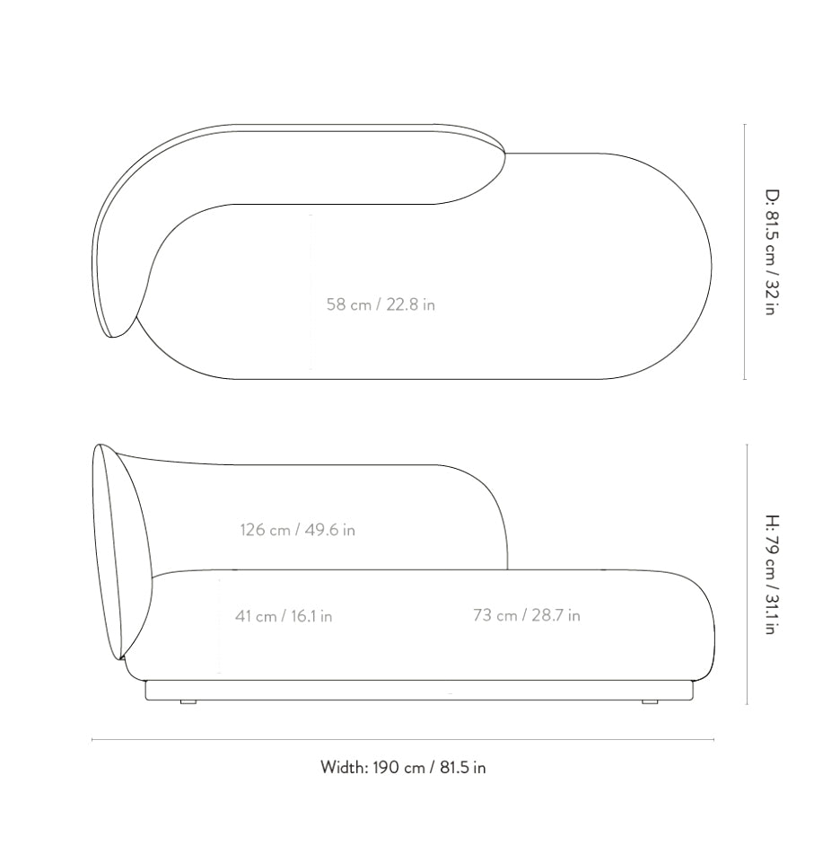 Rico Divan Bouclé Off White