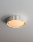 White Souffle Led Flush Mount S
