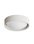 White Souffle Led Flush Mount S