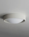 White Souffle Led Flush Mount M