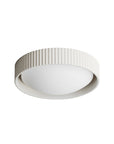 White Souffle Led Flush Mount M