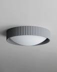Gray Souffle Led Flush Mount M
