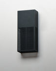 Grate Outdoor Wall Sconce Black S