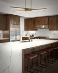 Minx Linear Chandelier Brass