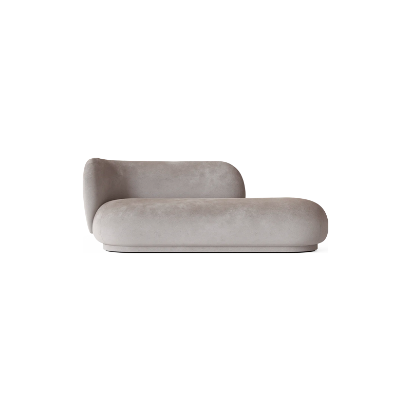 Rico Divan Faded Velvet Concrete