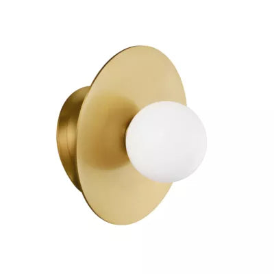 Nodes Large Angled Sconce Gold